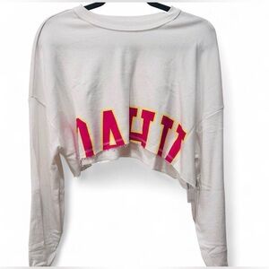 NWT OUT FROM UNDER Crop “Oahu” Long Sleeve Top